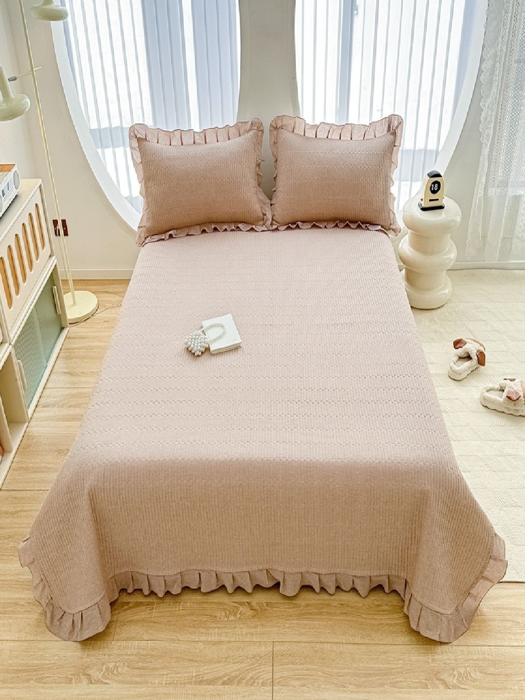 JC HOME 162TC Printed Double King Bedcover With 2 Pillow Cover-picture-18