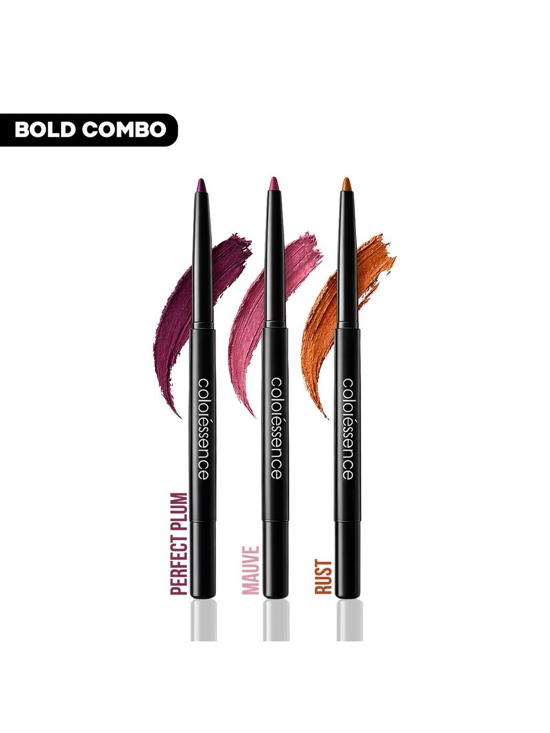 Coloressence Set Of 3 Long-Lasting Lip-Liner - 0.75 g Each - Perfect Plum-Mauve-Rust-image-26