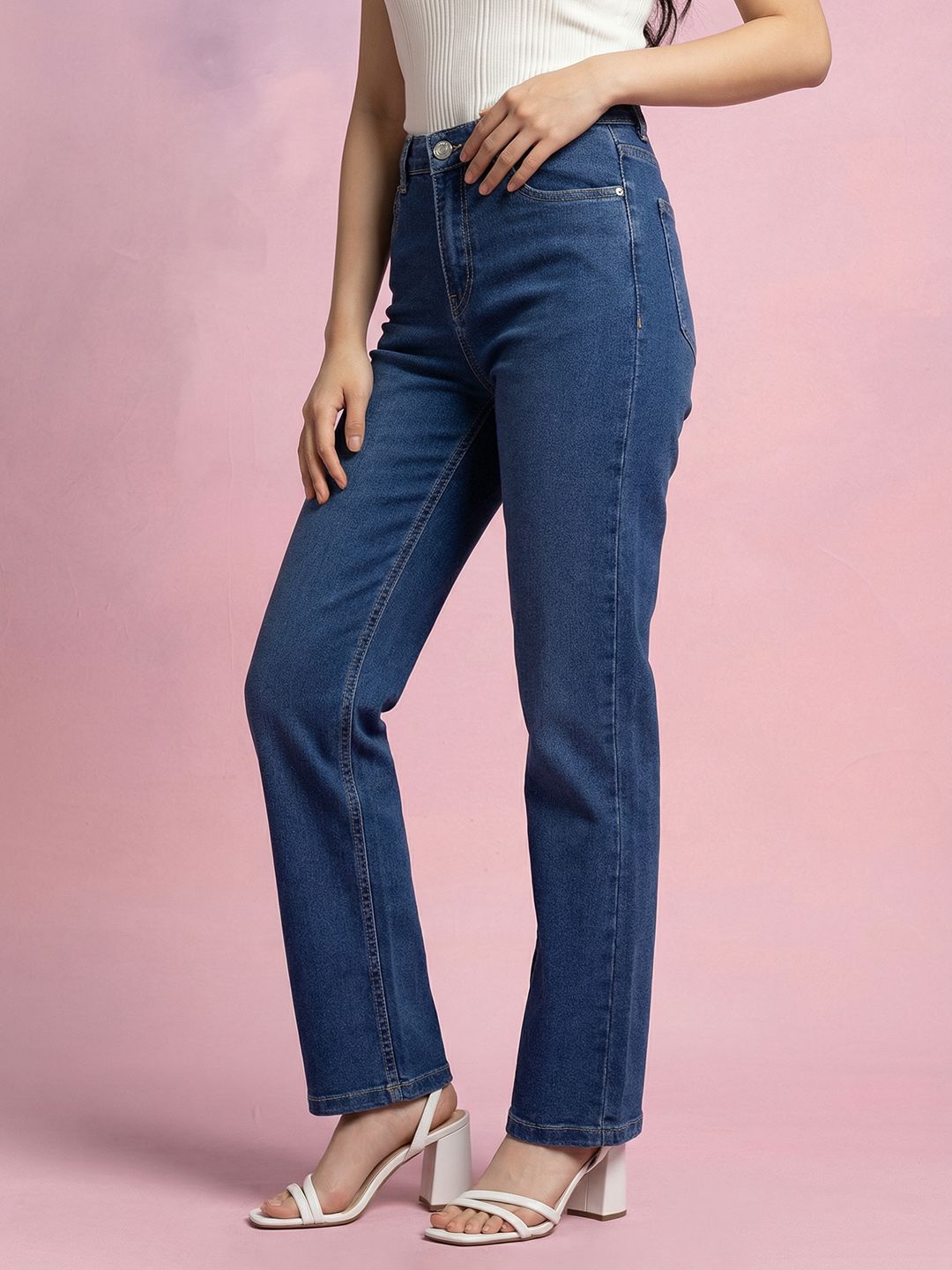 DressBerry Women Regular Fit Mid-Rise Stretchable Jeans-picture-15