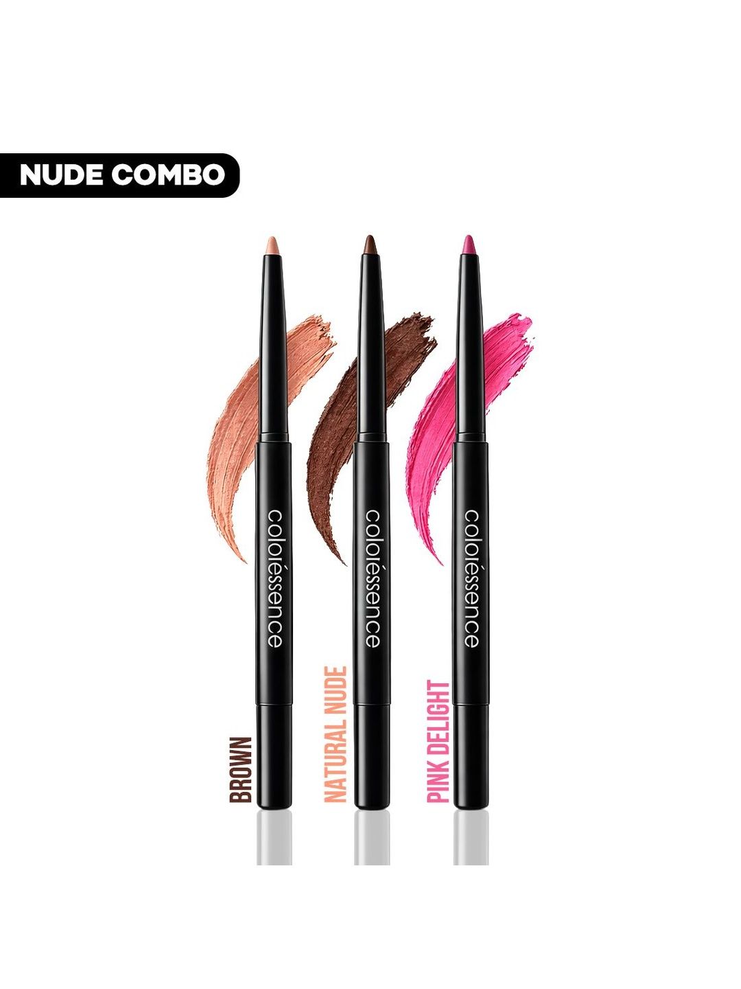Coloressence Set Of 3 Long-Lasting Lip-Liner - 0.75 g Each - Brown-Natural Nude-picture-26