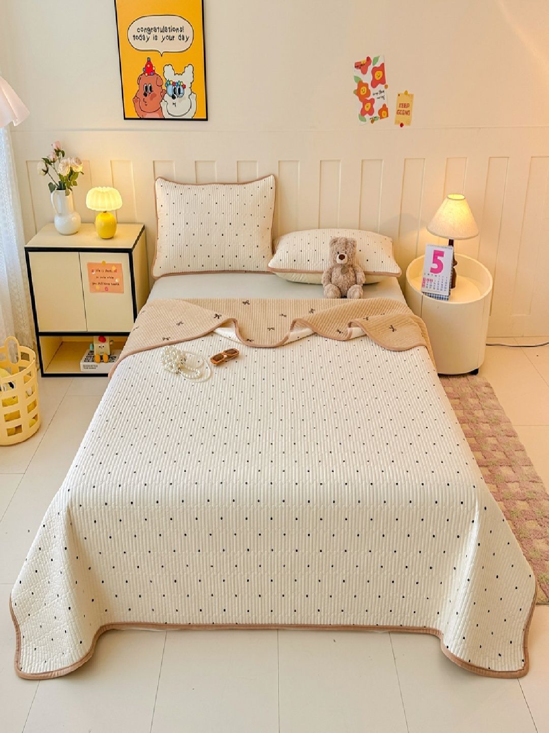 JC HOME 162TC Printed Single Bedcover With 2 Pillow Cover-picture-10