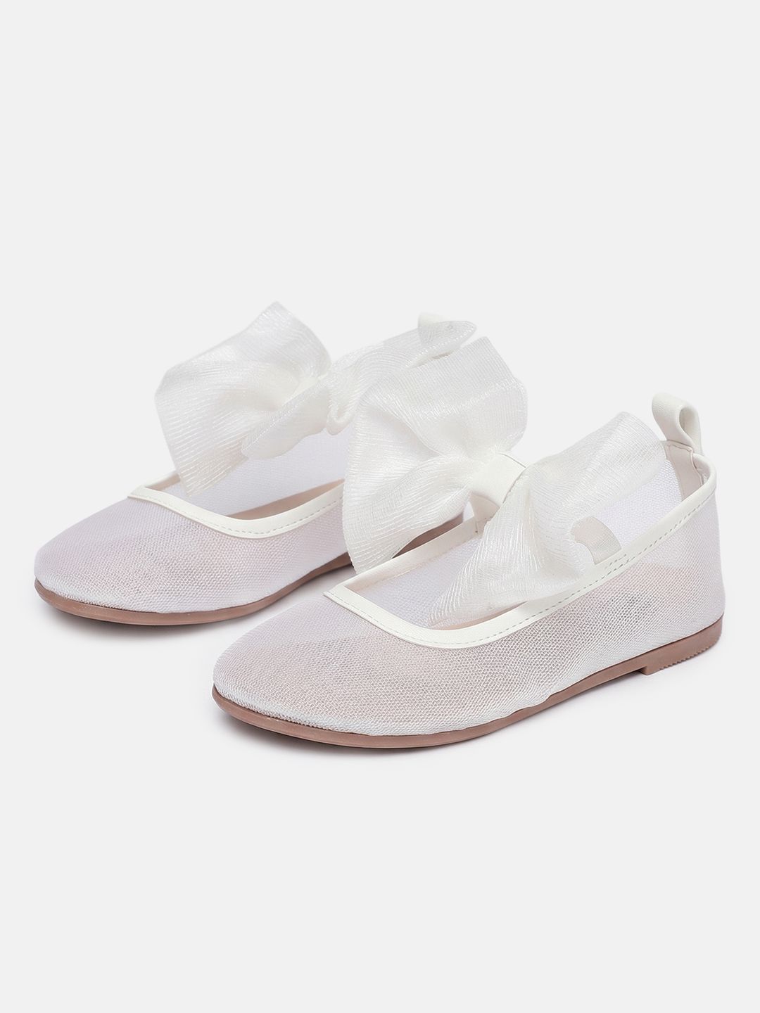 mothercare Girls Bow Woven Design Mary Janes Style Ballerinas-picture-15