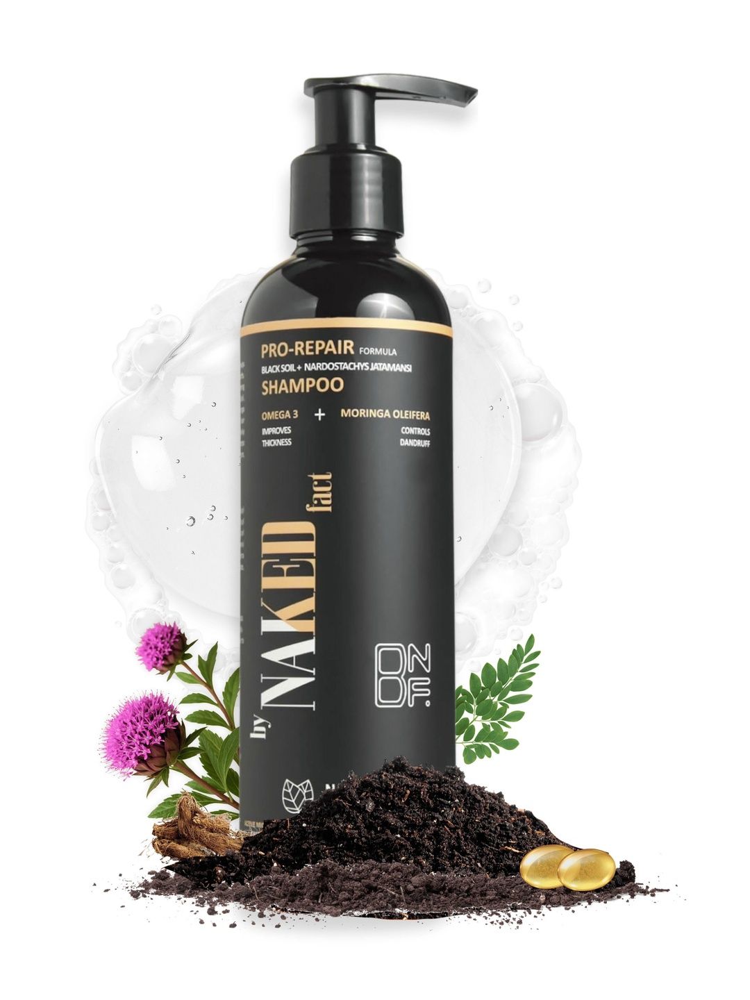 by NAKED fact Pro Repair Anti Hairfall Black Soil Shampoo - 250ml-image-32