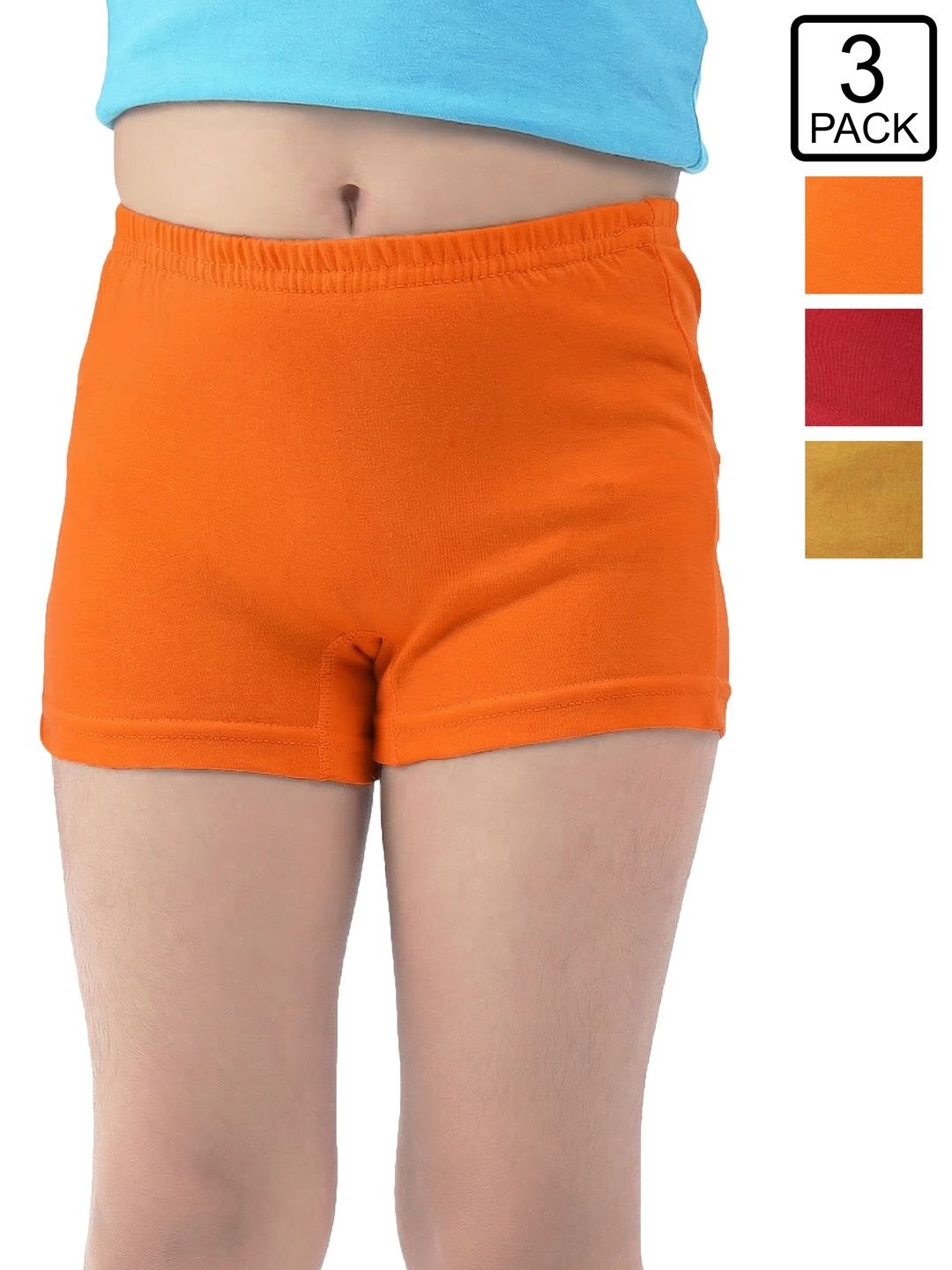 SELFCARE Girls Pack of 3 Seamless Boy Shorts-picture-10
