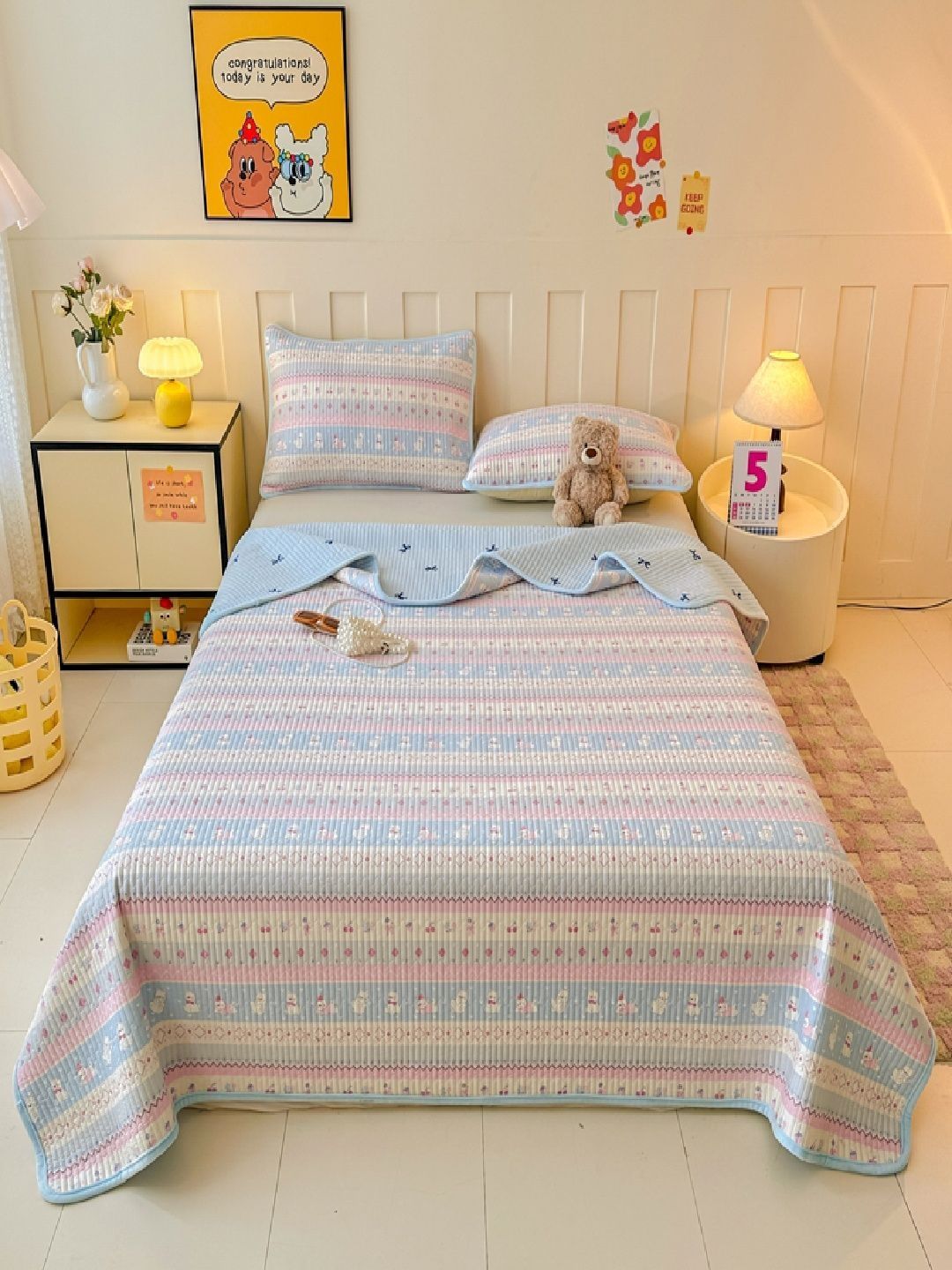JC HOME 162TC Printed Superking Bedcover With 2 Pillow Cover-picture-21