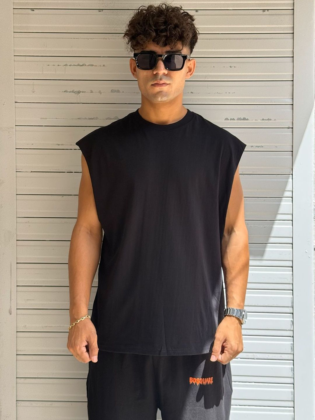 BDSQUARE Cotton Gym Vest-picture-11