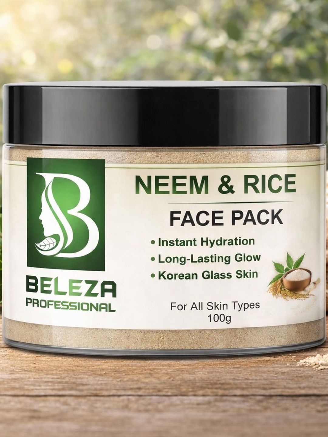 Beleza Professional Neem & Rice Face Pack For Oil Control - 100 g-picture-38