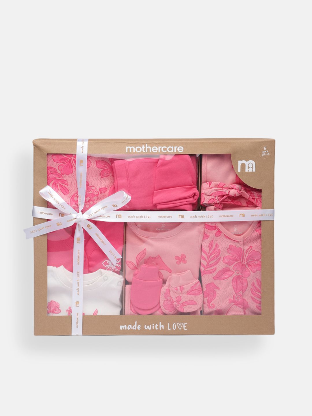 mothercare Infants Kids Pack of 12 Printed Pure Cotton Baby Apparel Gift Set-picture-37