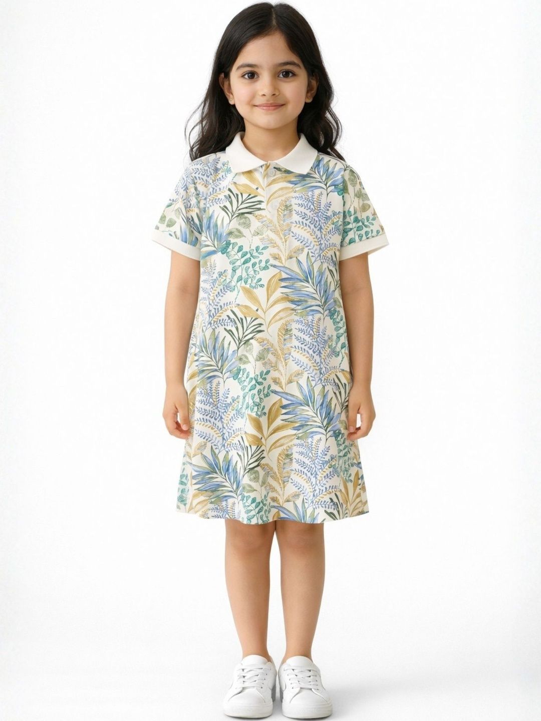 Anthrilo Floral Print Ruffled A-Line Dress-picture-21