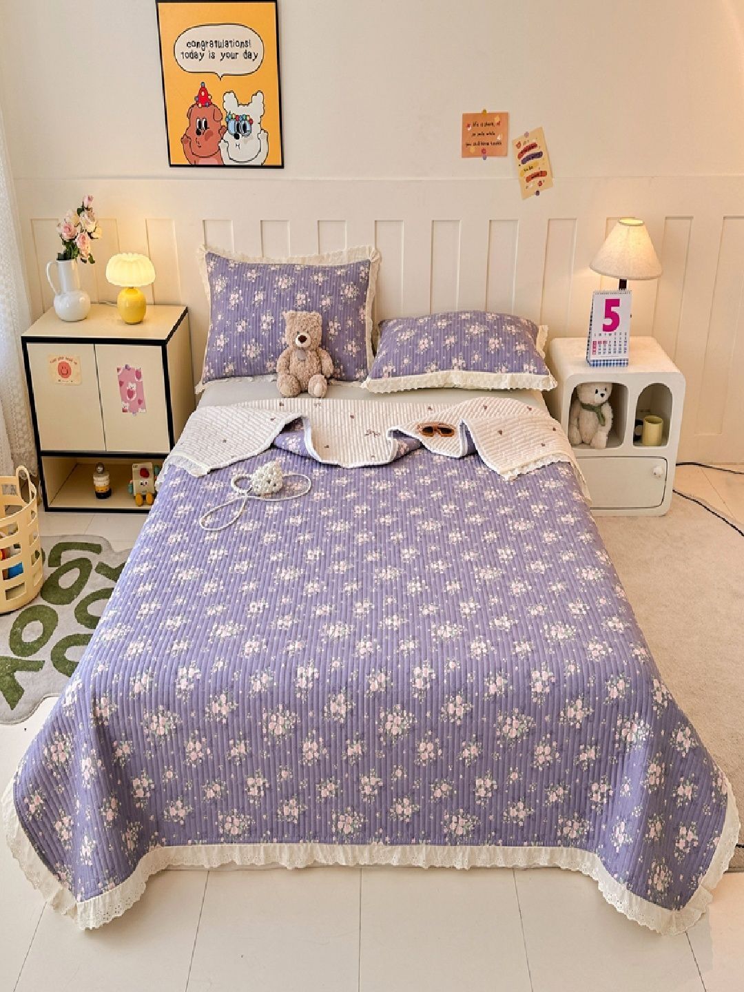 JC HOME 162TC Printed Double King Bedcover With 2 Pillow Cover-picture-50