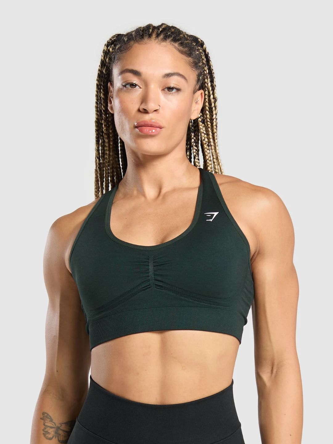 Gymshark Lift Contour Training Bra - Full Coverage Seamless Racer Back-picture-49