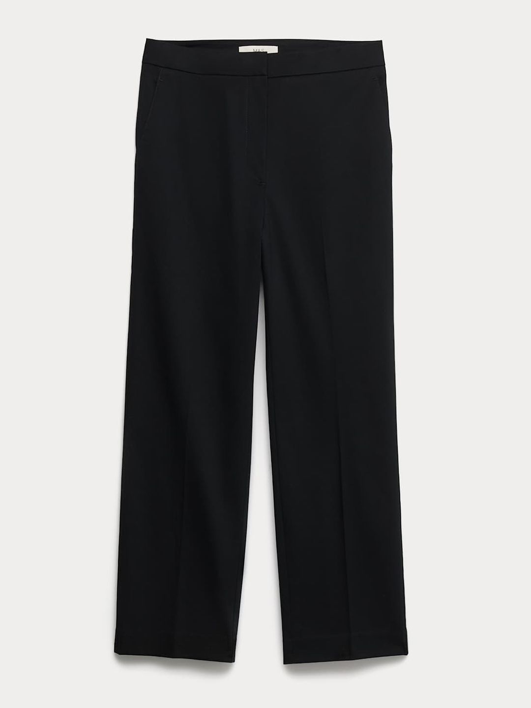 Marks & Spencer Women Cotton Rich Straight Leg Ankle Grazer Trousers-picture-42