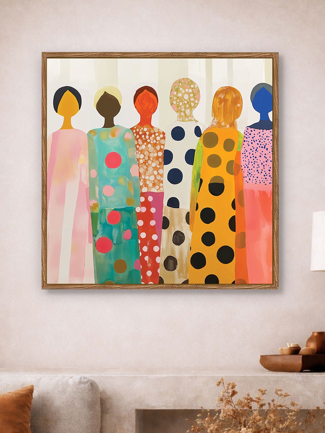 Art Street Brown & Multicoloured Single Piece Canvas Other Wall Paintings-picture-21