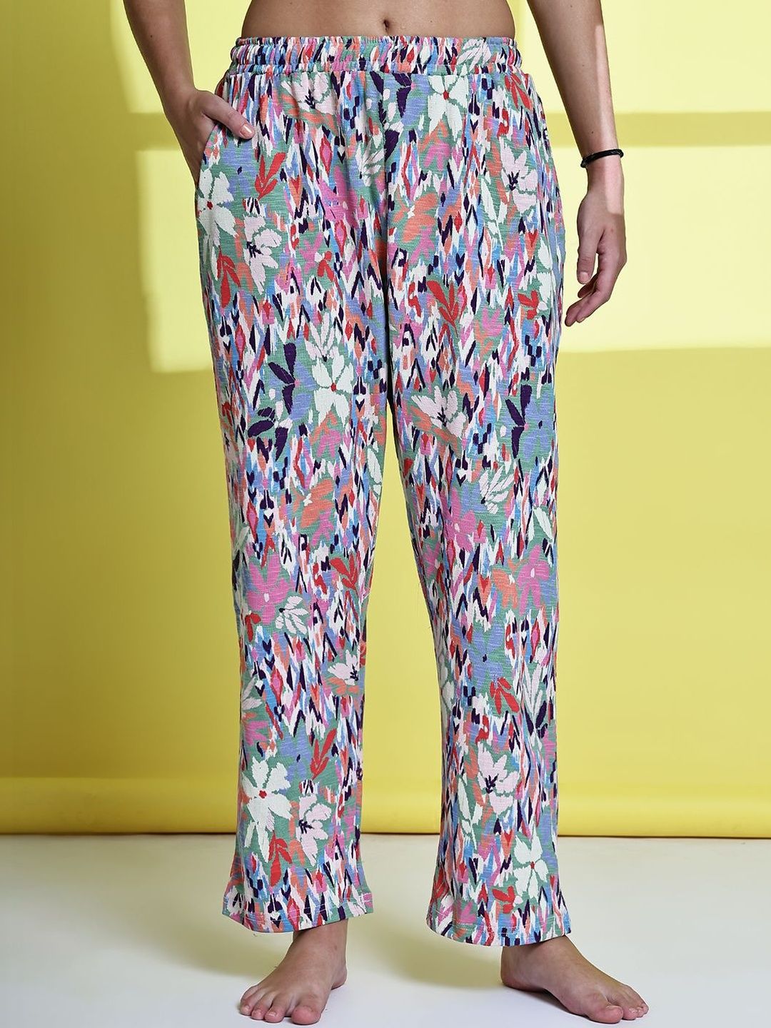TAG 7 Pack Of 2 Floral Printed Cotton Lounge Pants-picture-31