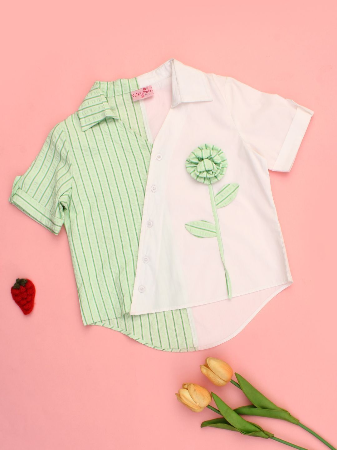 CUTECUMBER Girls Cotton Tops-picture-22