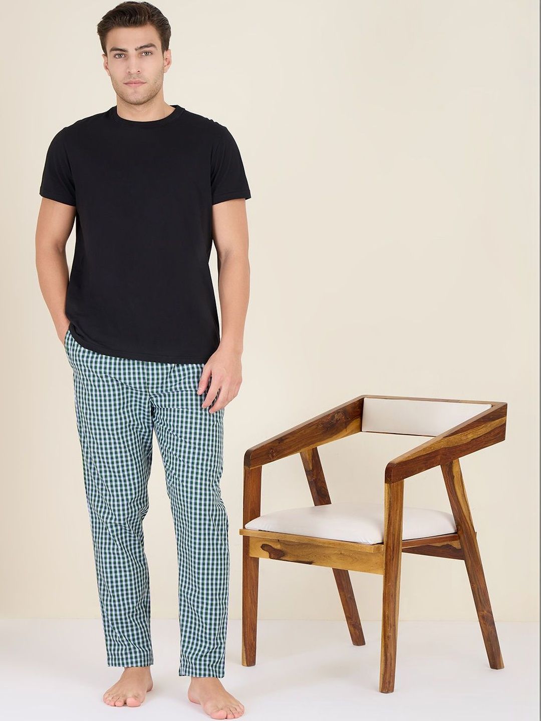 ETC Round Neck Pure Cotton Night Suit-picture-41