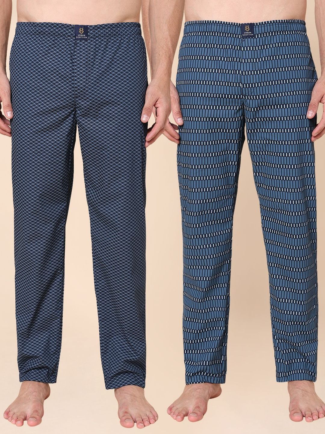 URBAN SCOTTISH Pack of 2 Cotton Lounge Pants-picture-56