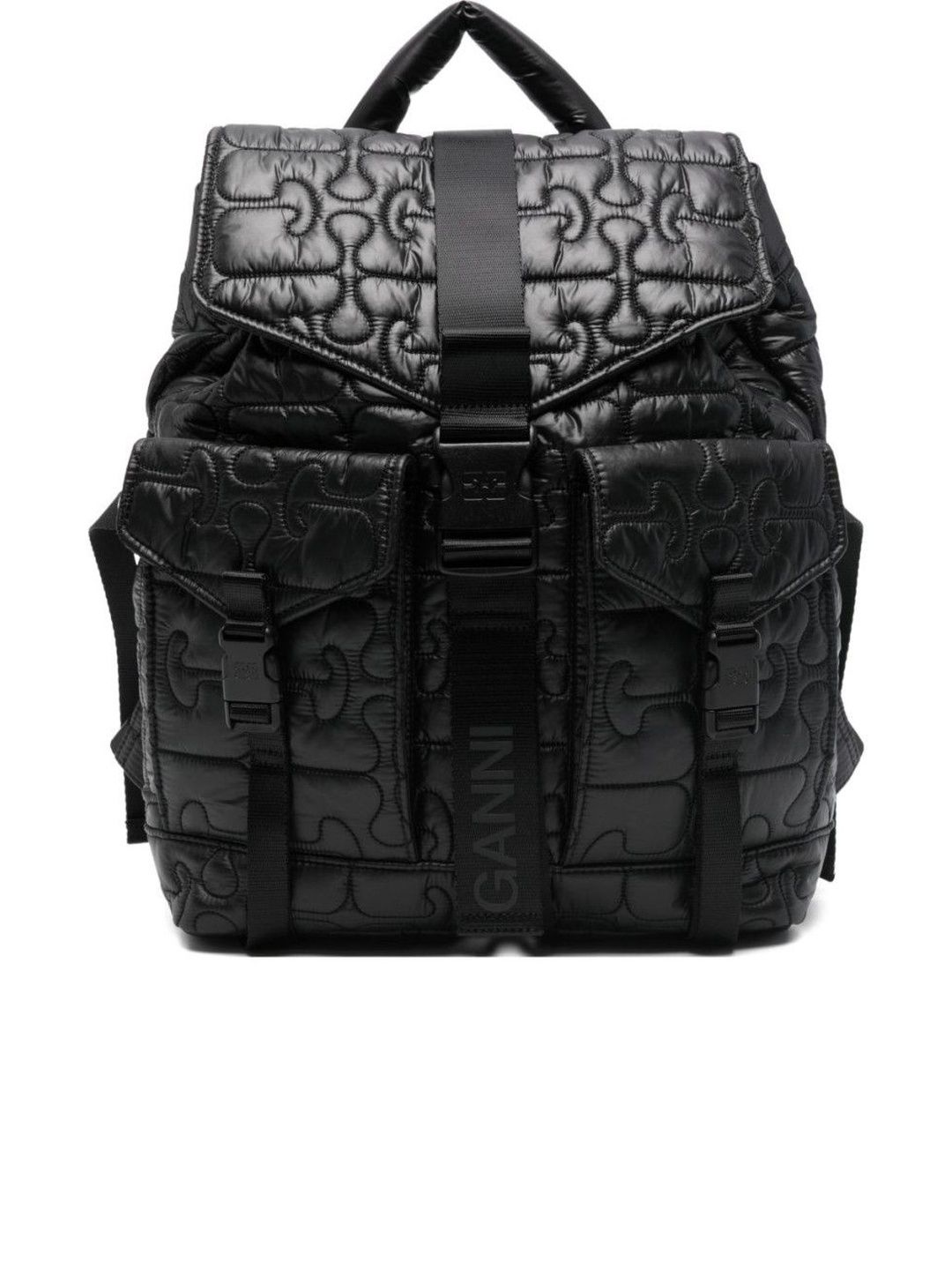 Ganni Black Quilted Backpack-picture-27