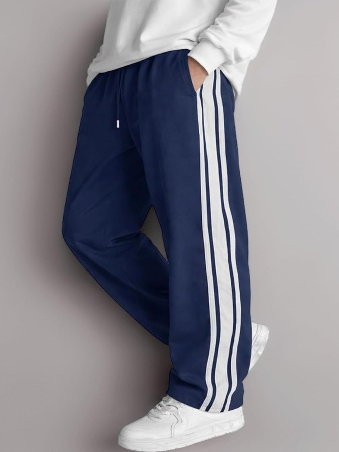 Metronaut Men Regular Fit Striped Joggers-picture-20