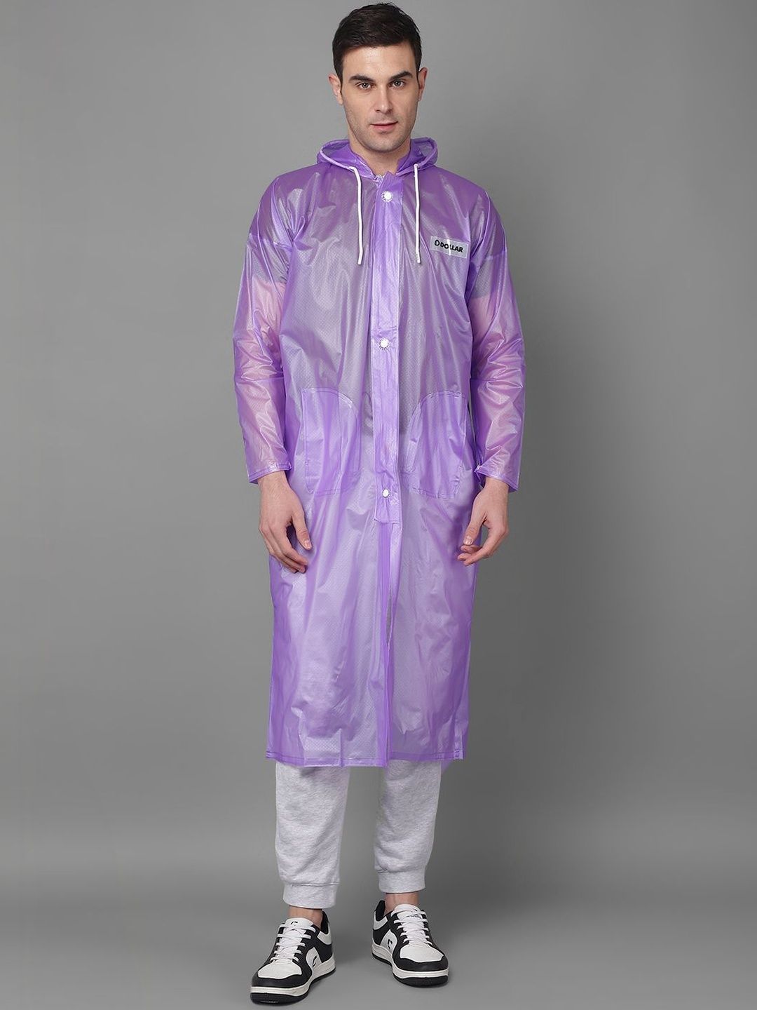 Dollar Solid Attached Hood Rain Suit-picture-11