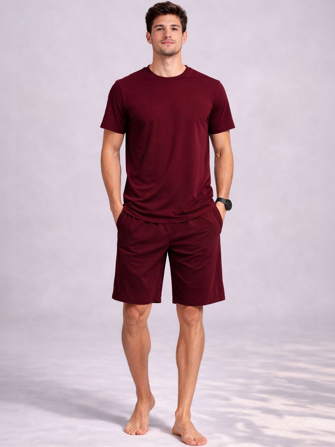 Raxedo Round Neck Short Sleeves Swim Set-image-10