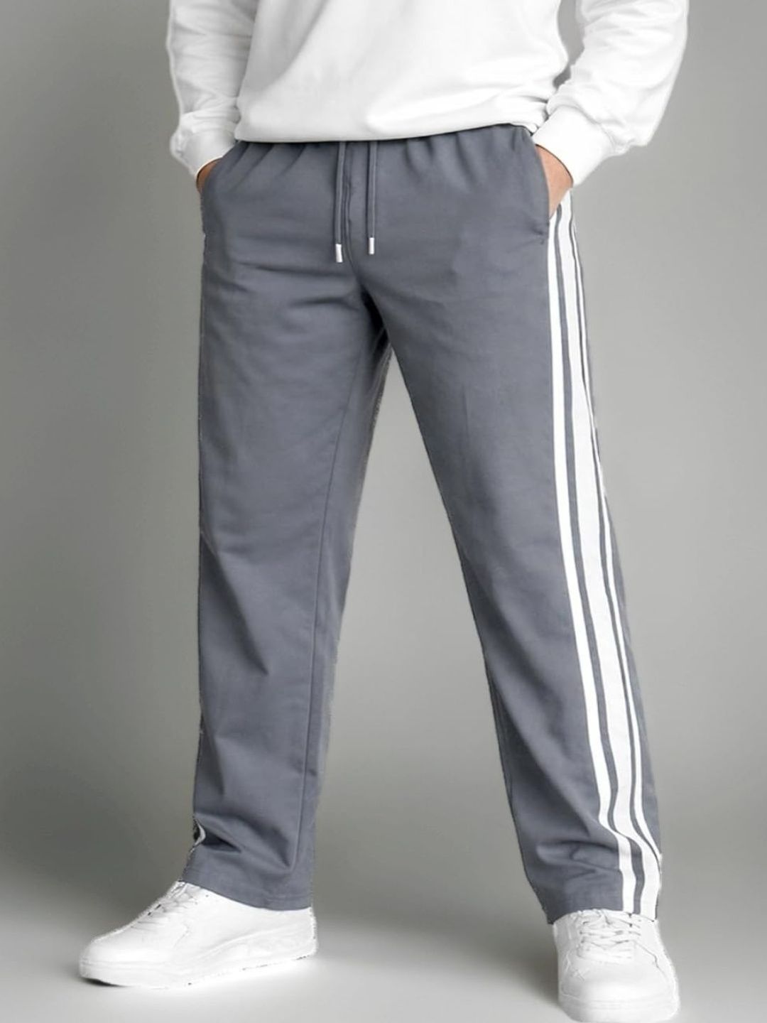 Metronaut Men Regular Fit Striped Joggers-picture-10