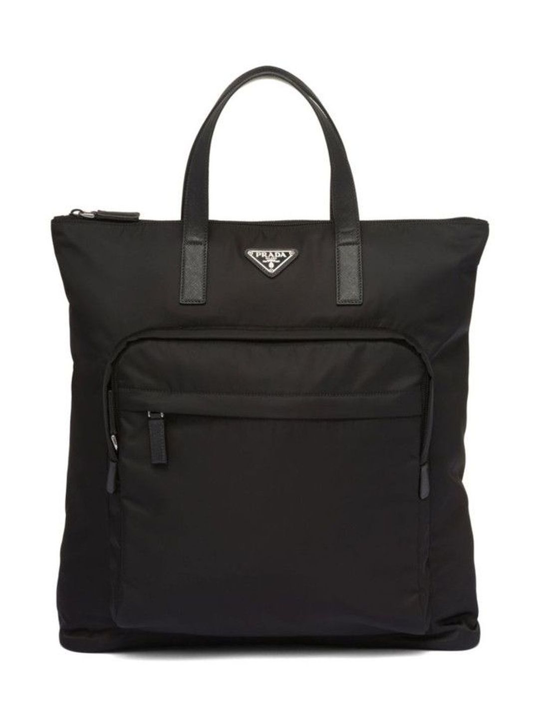 Prada Black Re-Nylon Saffiano-Leather Tote-picture-28