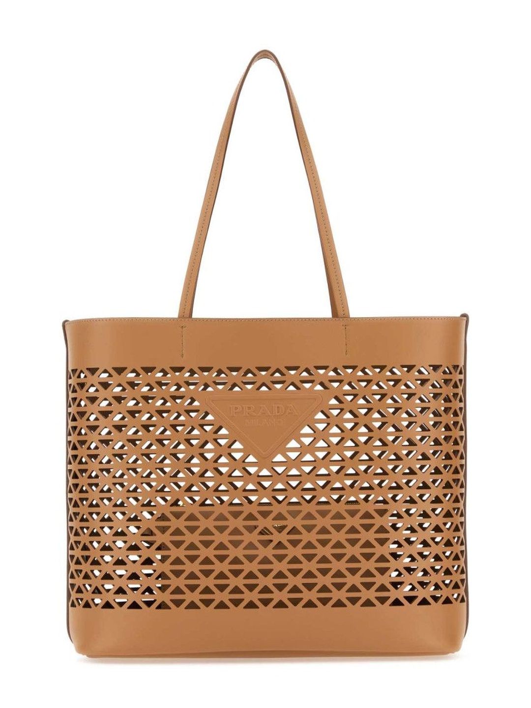 Prada Light Brown Leather Tote Bag-picture-41