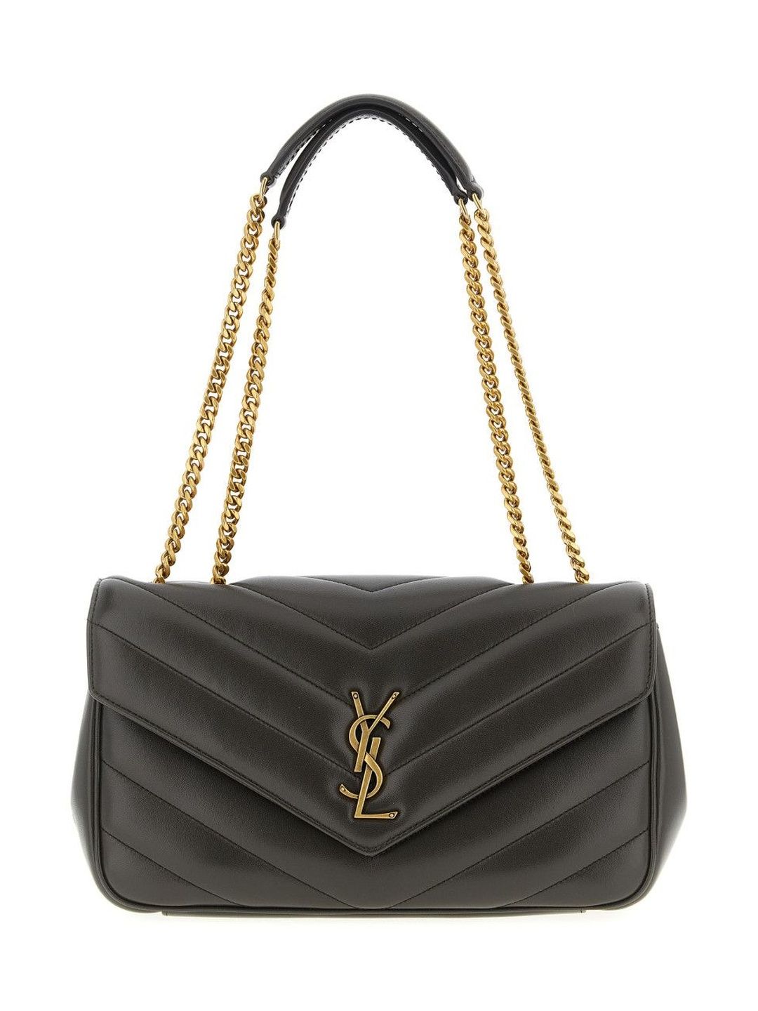 Saint Laurent Grey Loulou Medium Shoulder Bag-picture-35