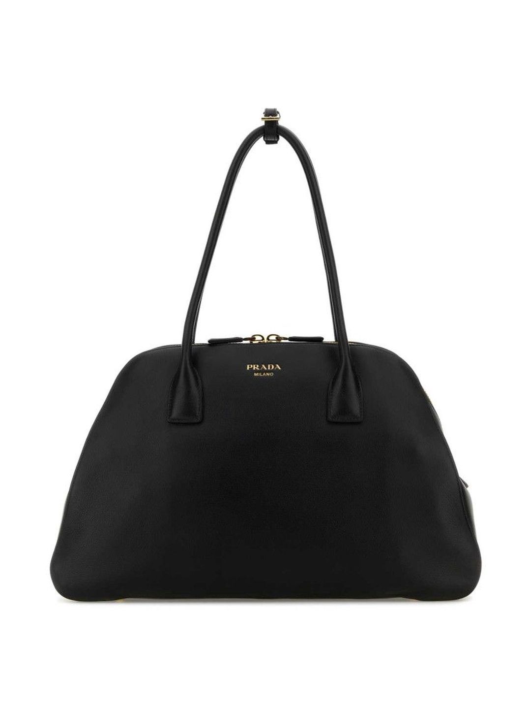 Prada Black Large Leather Tote Bag-image-19