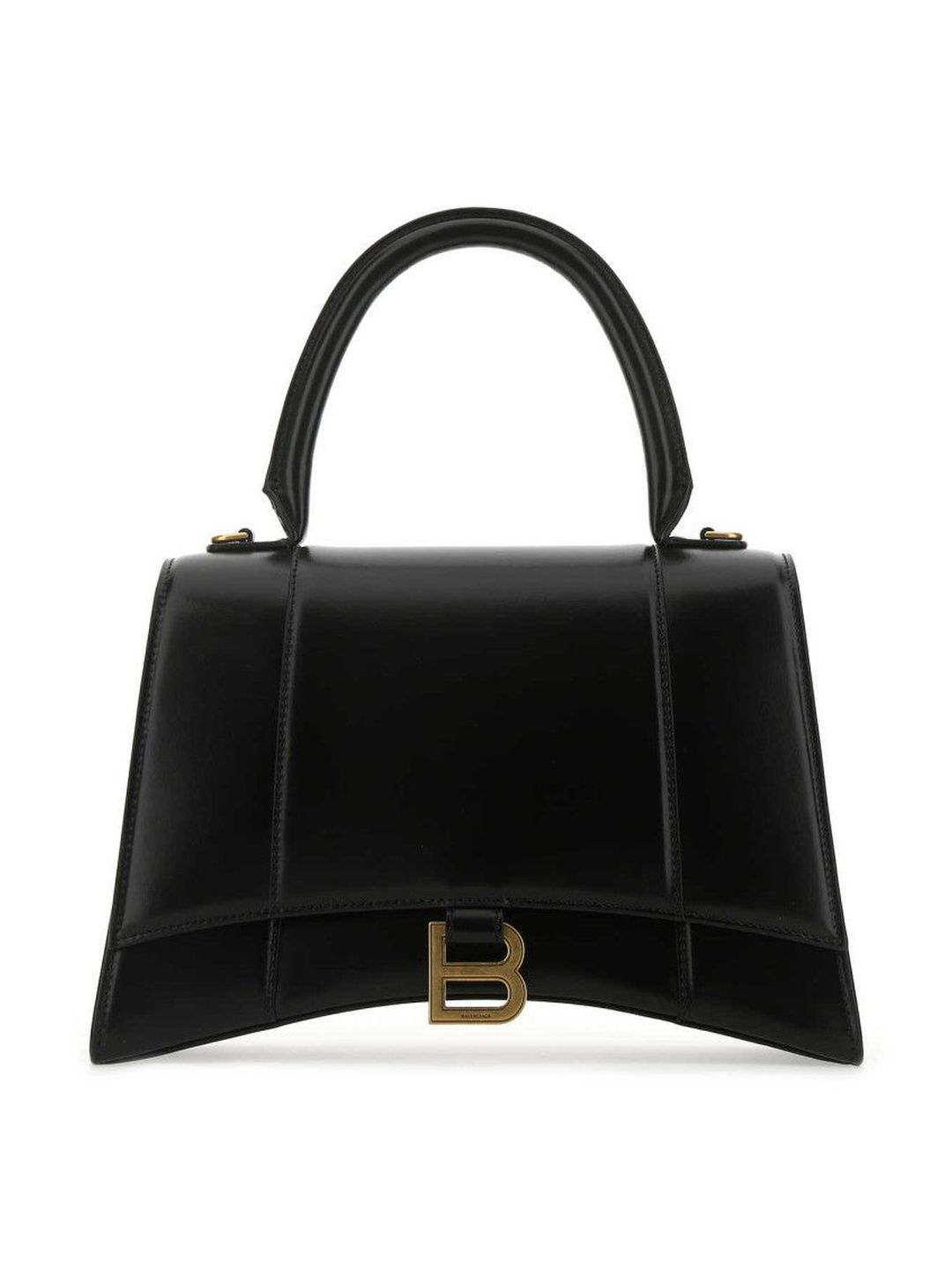 Balenciaga Black Hourglass Medium Satchel Bag-image-2