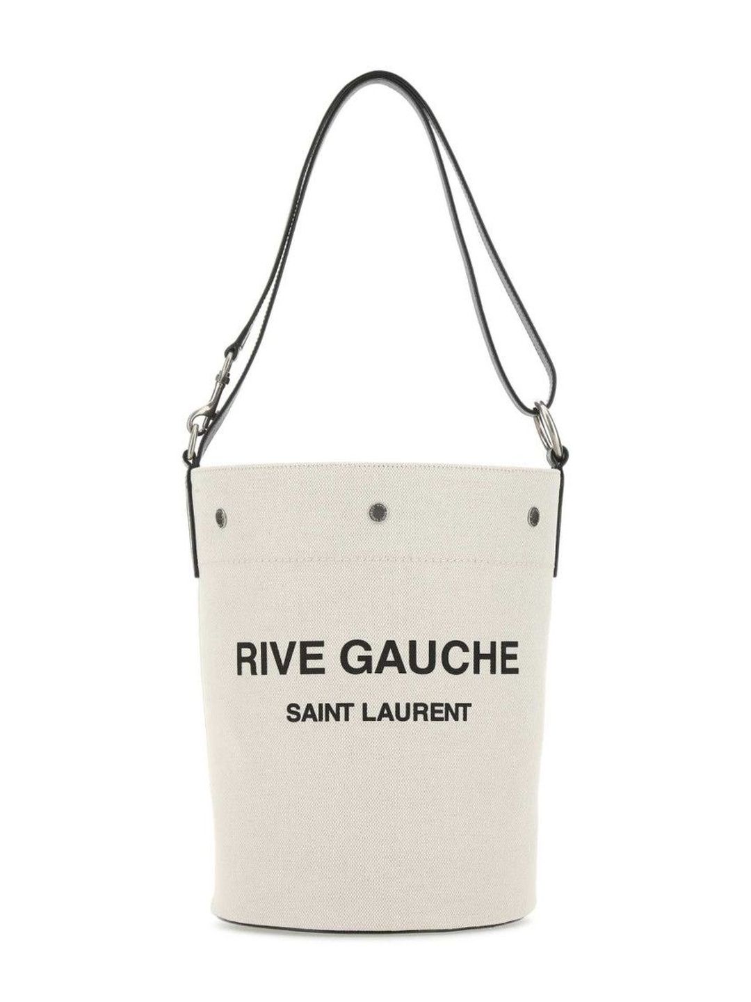 Saint Laurent White Rive Gauche Bucket Bag-picture-27