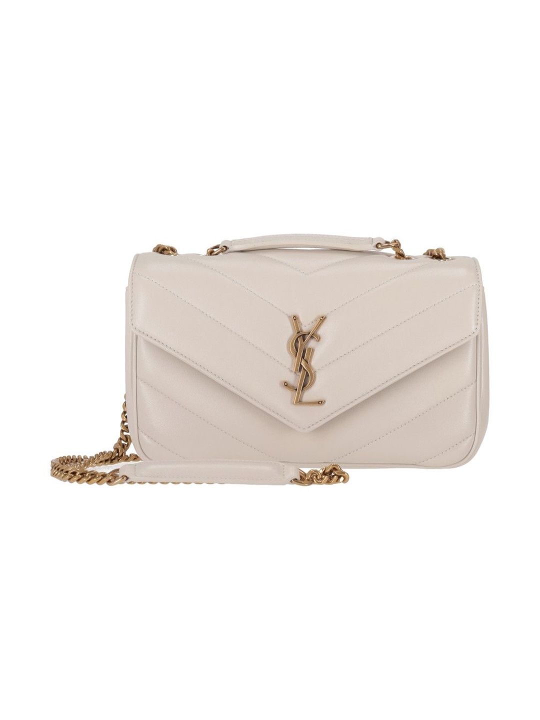 Saint Laurent White Loulou Small Shoulder Bag-picture-53