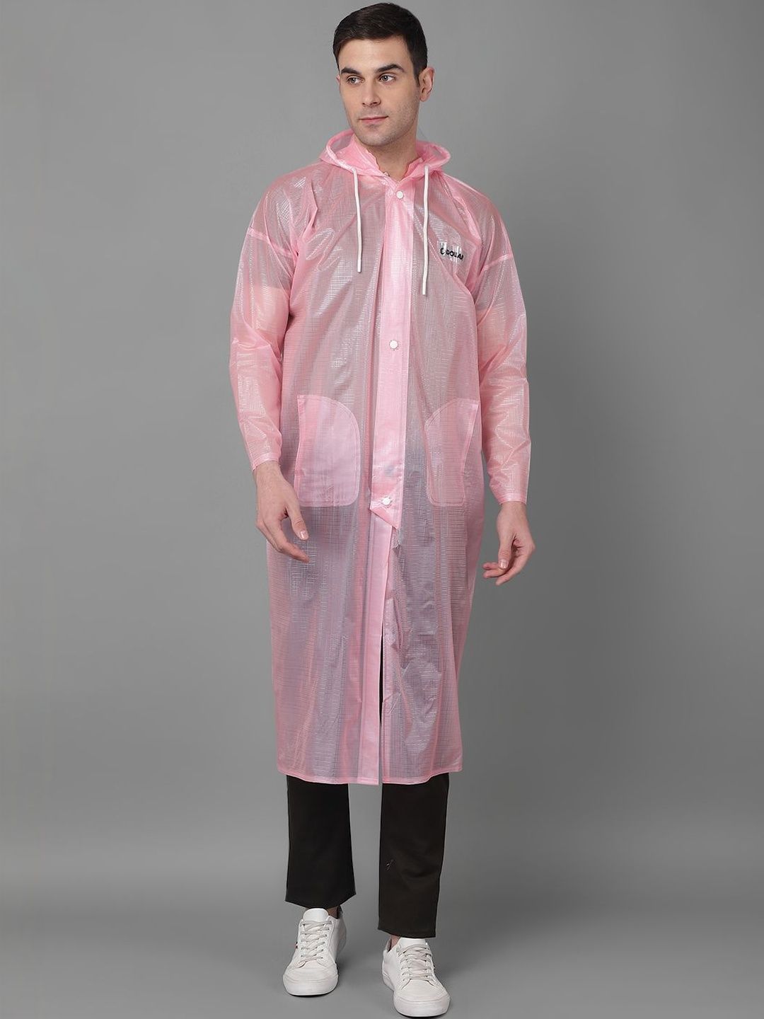 Dollar Solid Attached Hood Rain Suit-picture-23