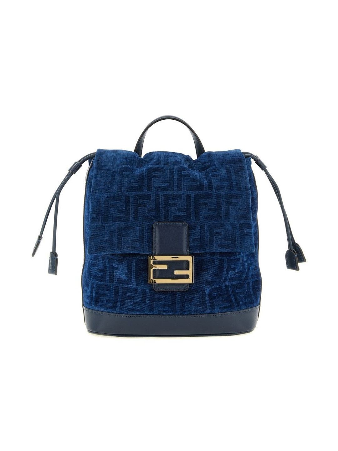 Fendi Blue FF Flocked Backpack-picture-26