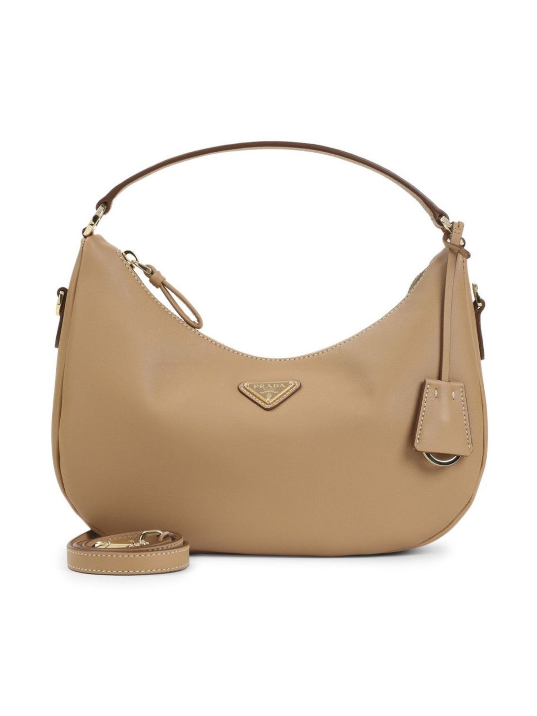 Prada Light Brown Logo Shoulder Bag-picture-10