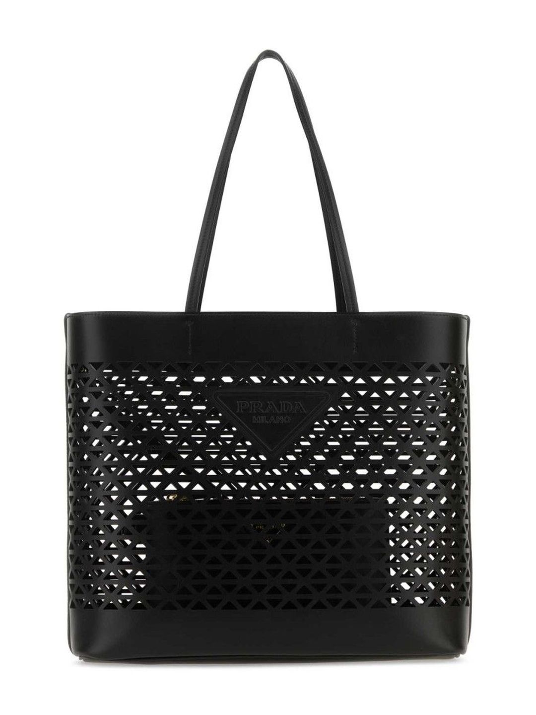 Prada Black Leather Tote Bag-picture-35