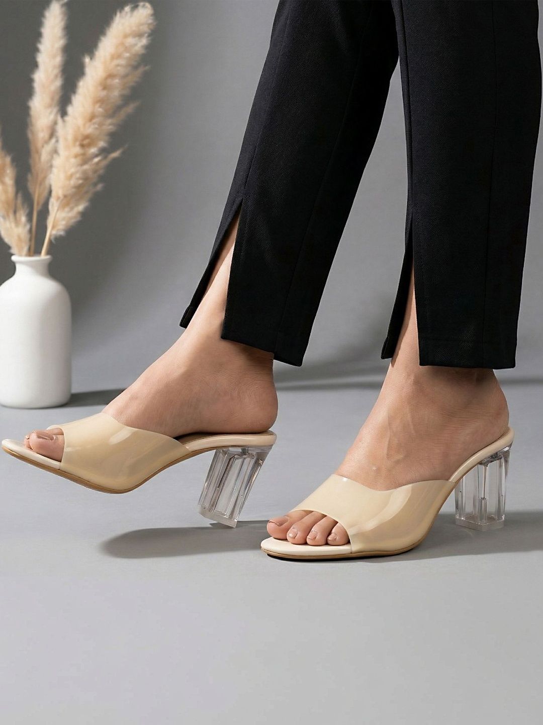 DressBerry PU Block Mules-image-27