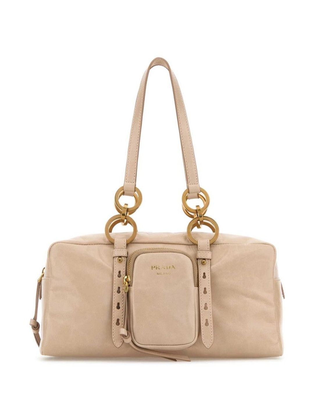 Prada Pink Ring-Detail Leather Shoulder Bag-picture-24