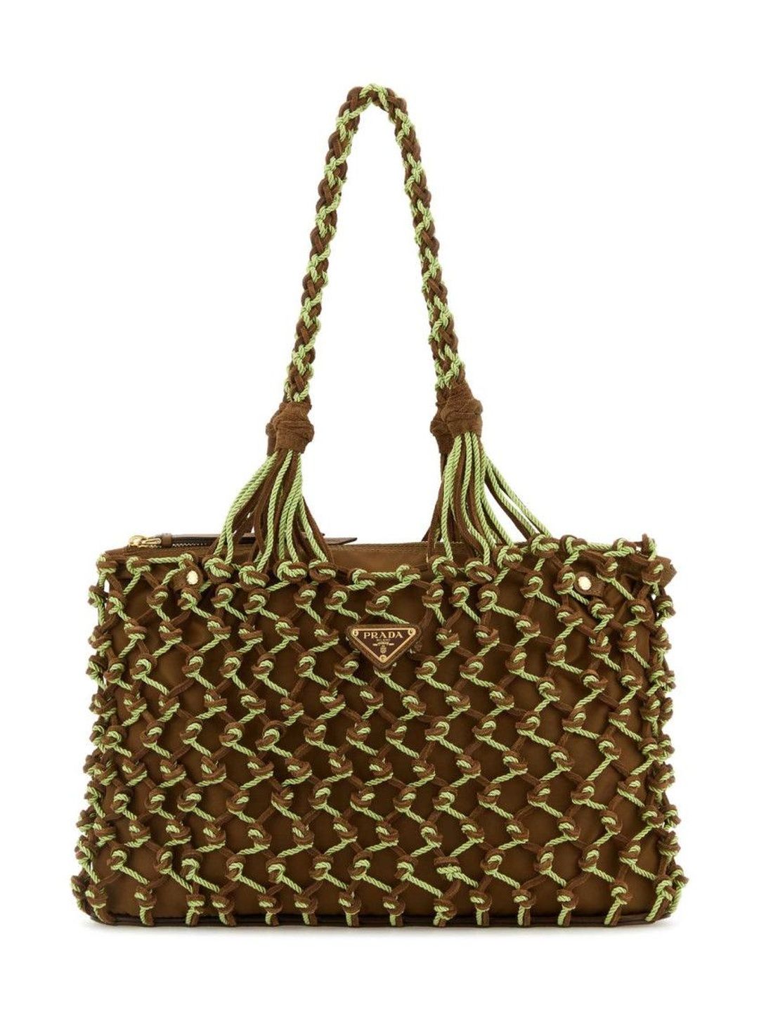 Prada Brown Macrame Tote-picture-58