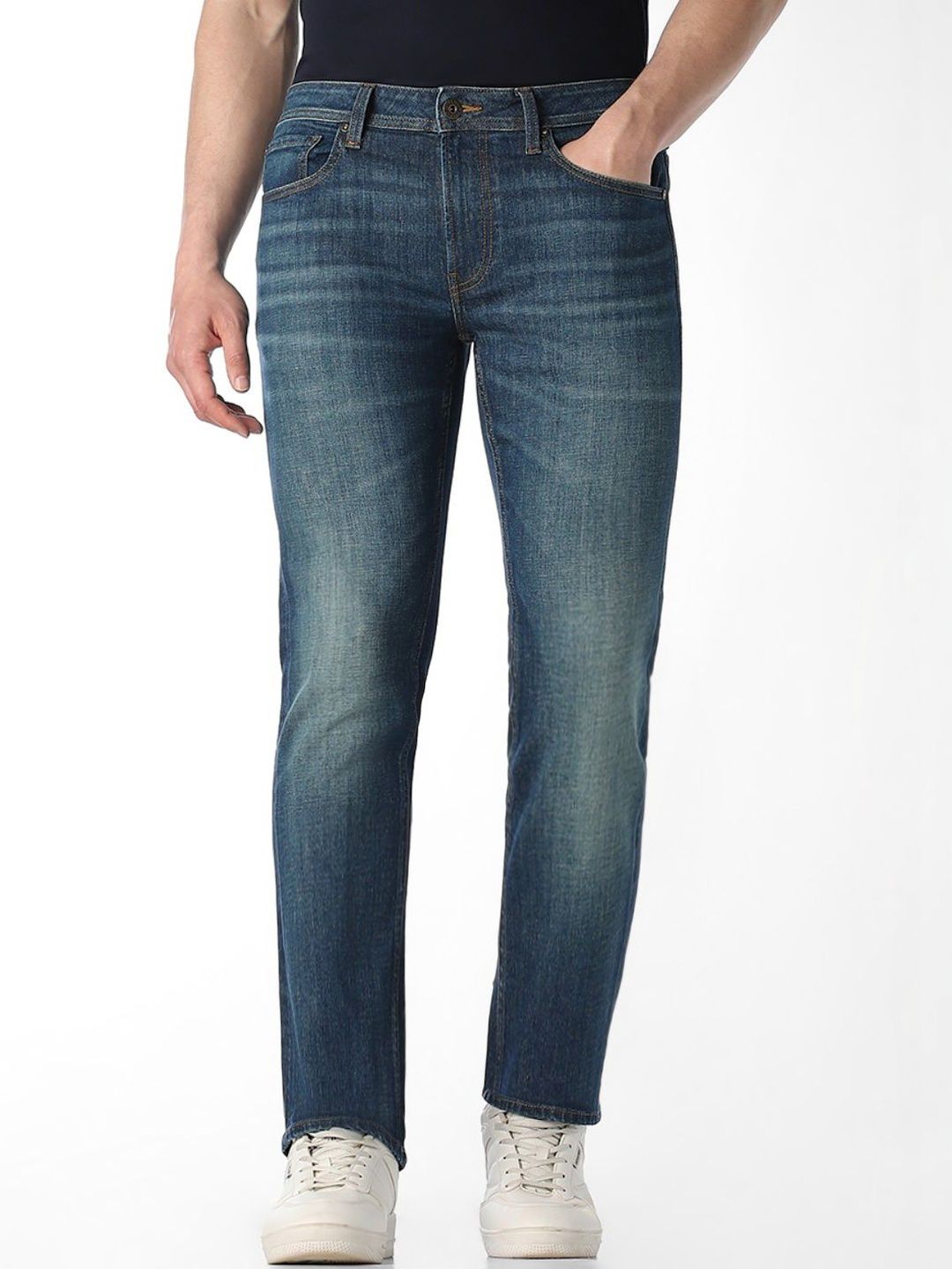 Jack & Jones Men Straight Fit Low-Rise Light Fade Stretchable Jeans-picture-25
