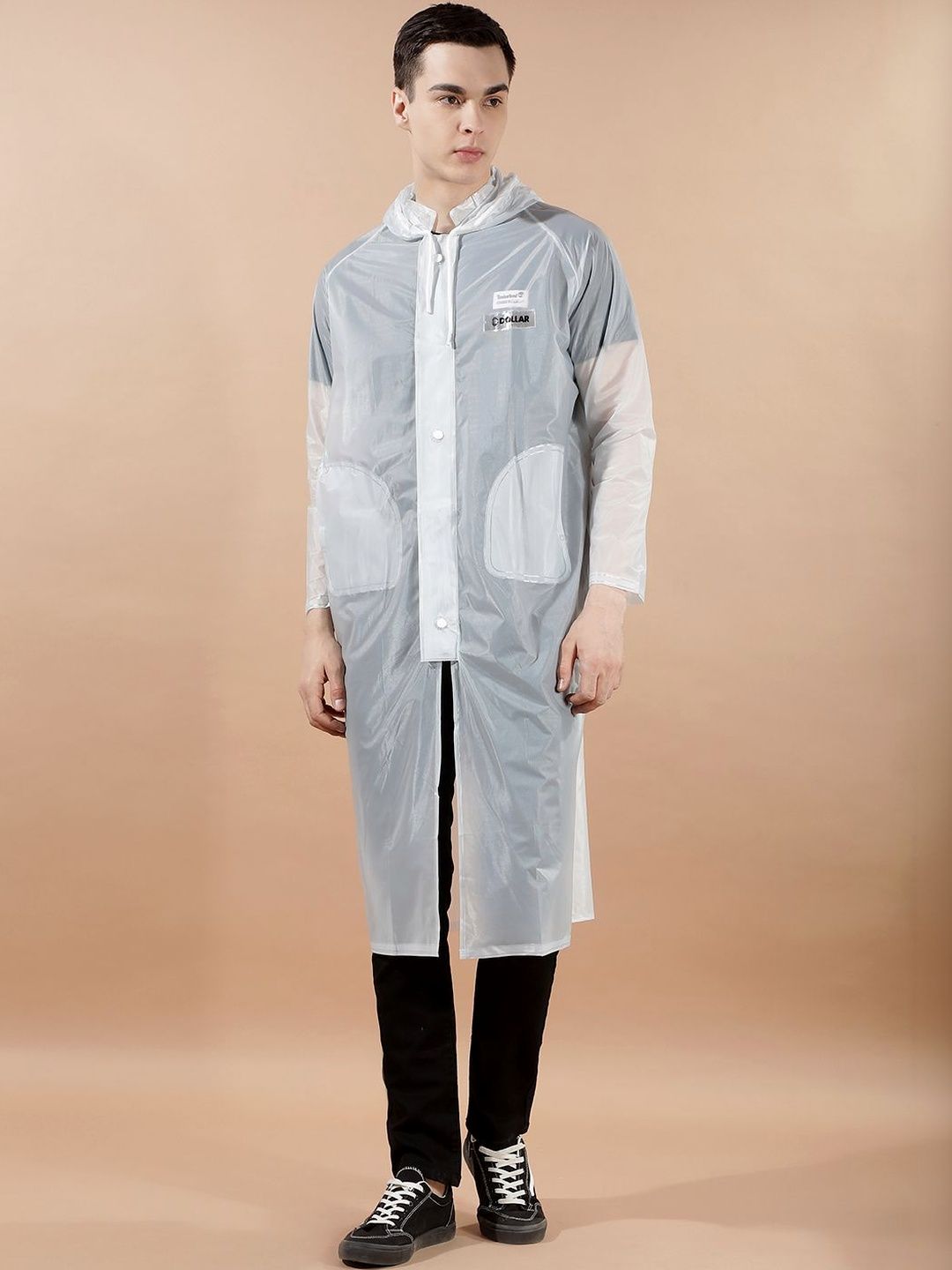 Dollar Solid Attached Hood Rain Suit-picture-36