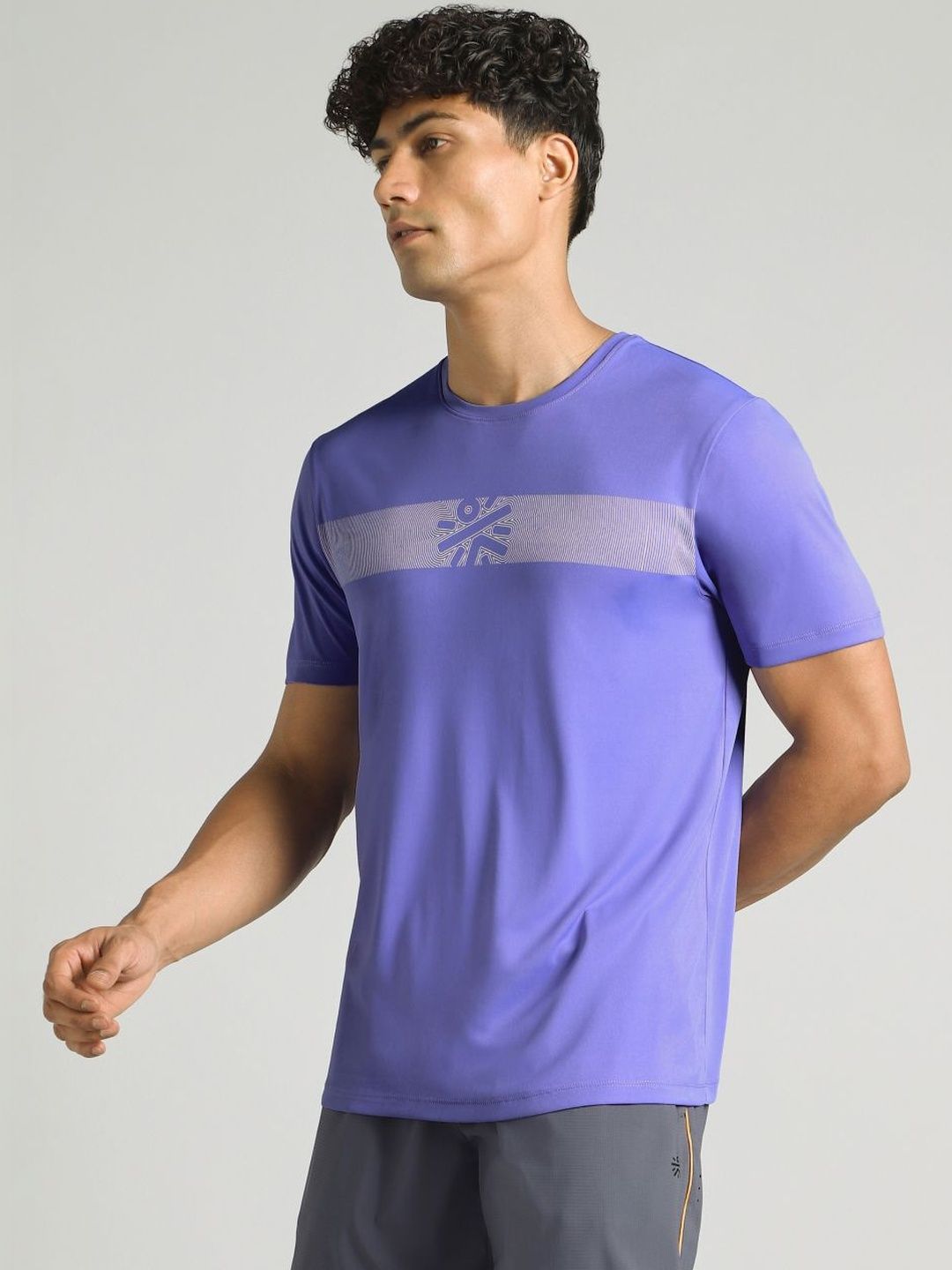 CULT Men's Blue Power Move Training T-shirt-image-4