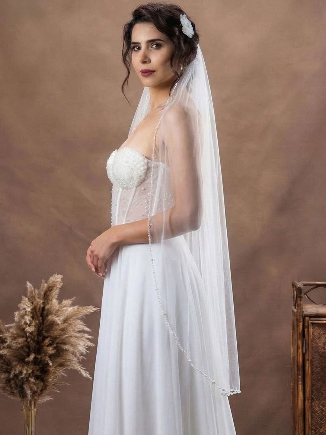 Leshva Oyster Fingertip Veil-picture-1