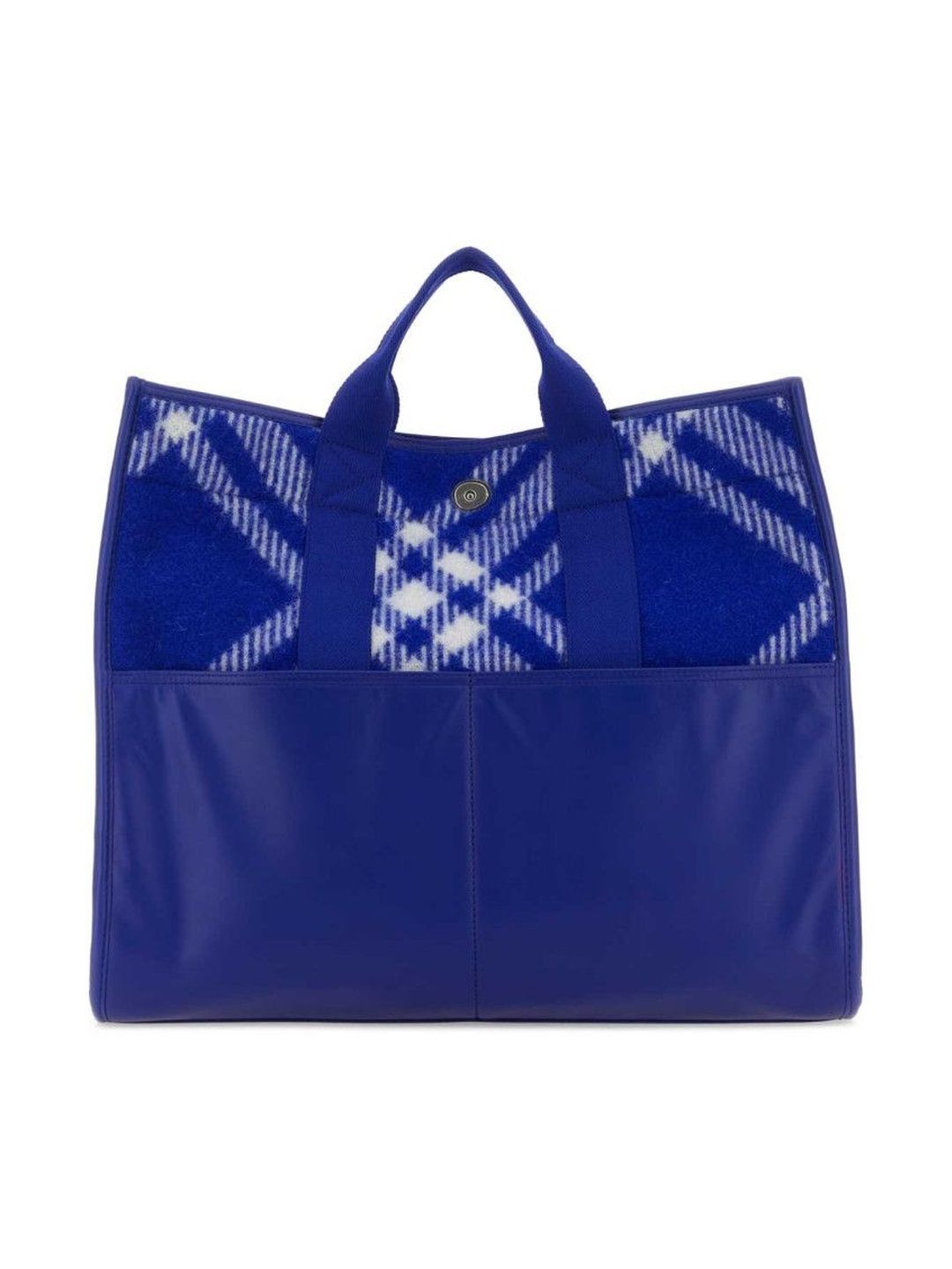 Burberry Blue Check-Pattern Tote Bag-picture-31