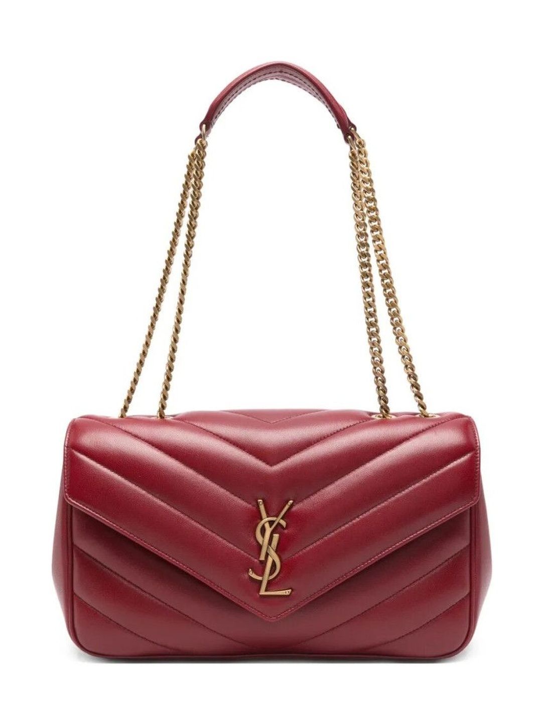 Saint Laurent Red Loulou Medium Shoulder Bag-picture-58