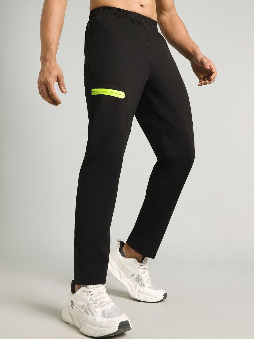 CULT Men's Black Runner's Flex Trackpants-picture-10