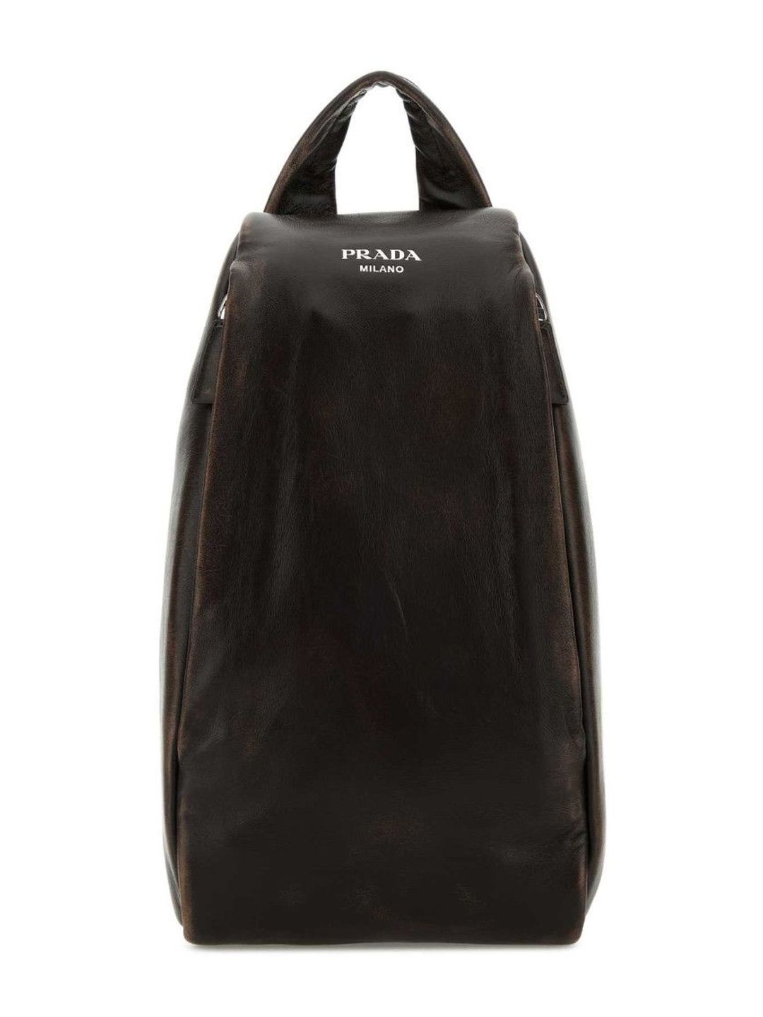 Prada Dark Brown Leather Backpack-image-19