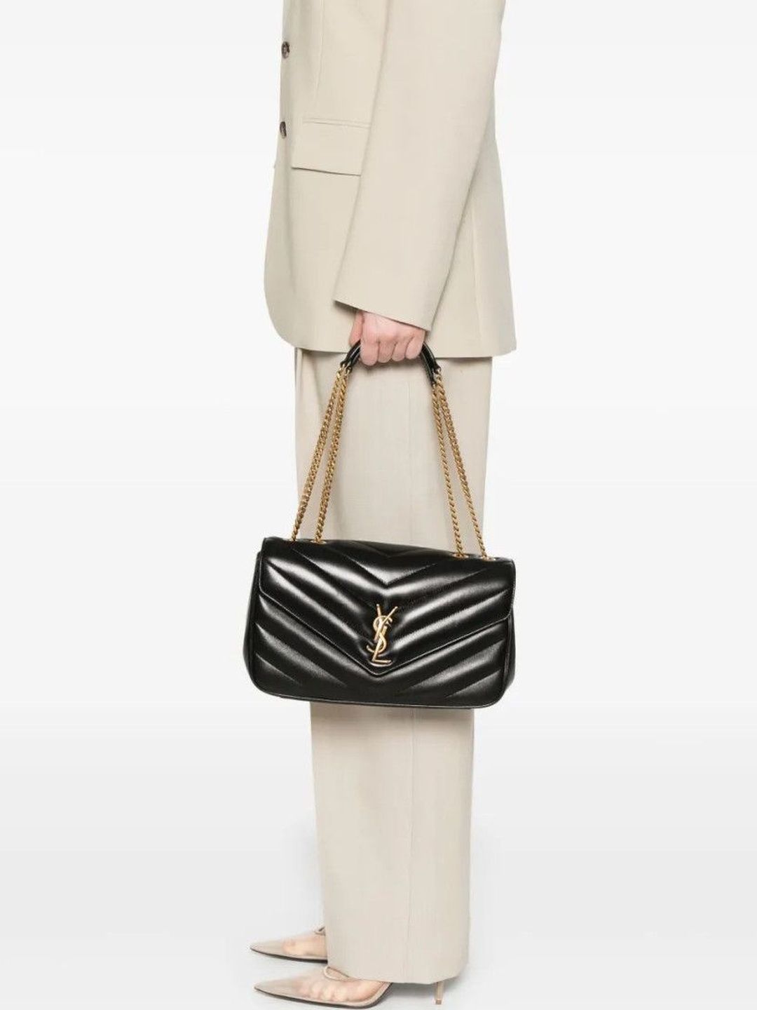 Saint Laurent Black Loulou Medium Shoulder Bag-picture-54