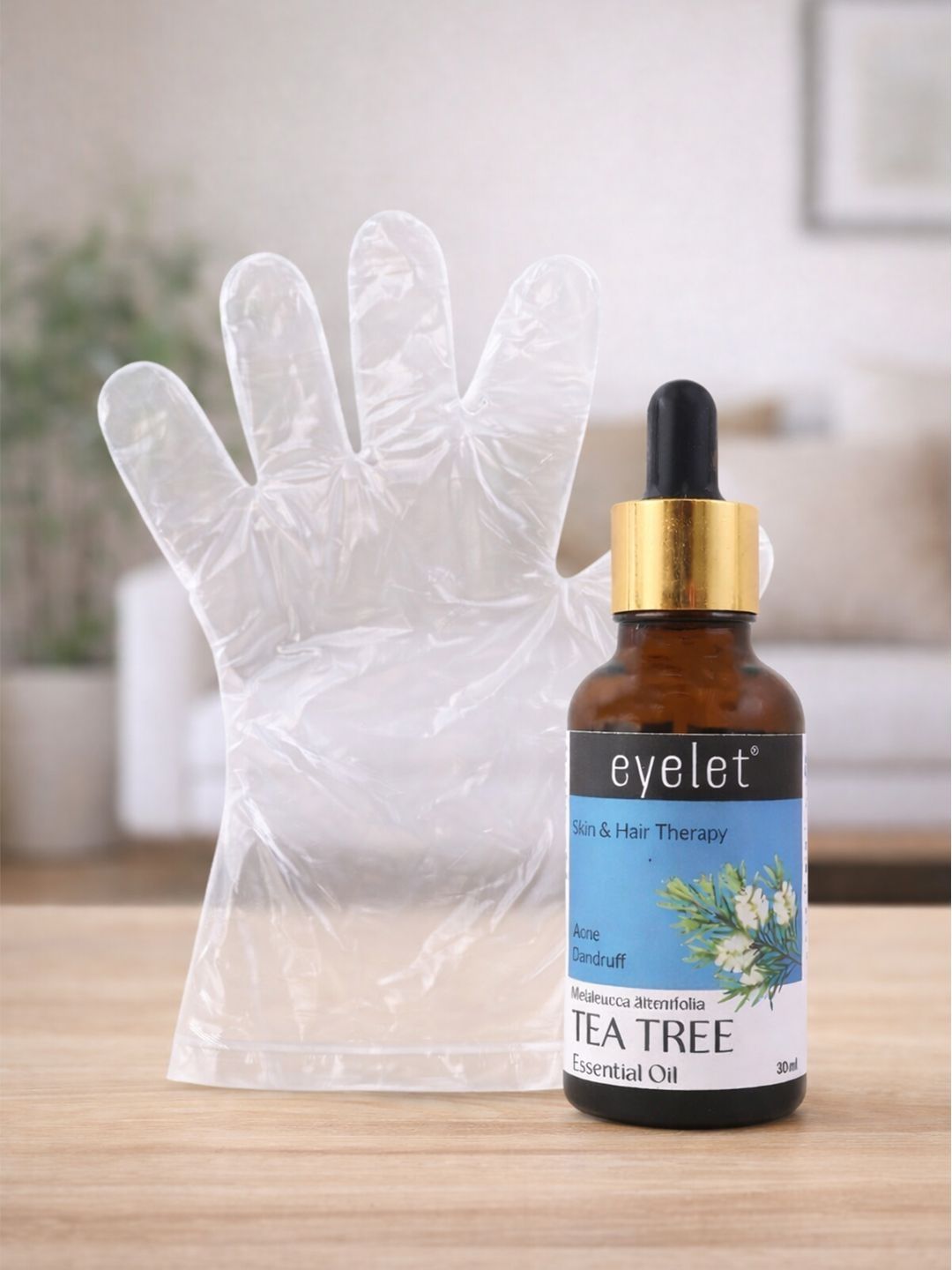 eyelet Tea Tree Essential Oil- 30 ml With Disposable Plastic Gloves-image-16